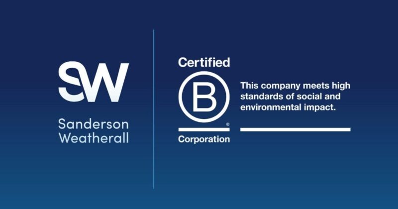 Sanderson Weatherall becomes B Corp certified