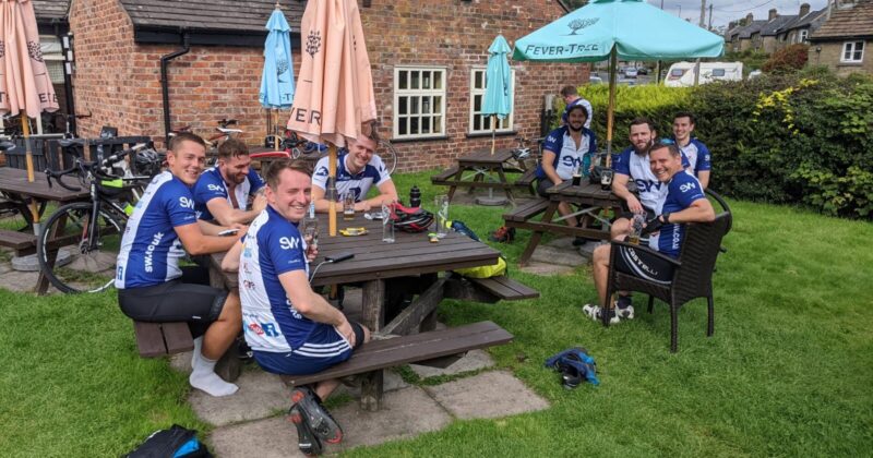 Cyclists complete charity bike ride through the Peak District